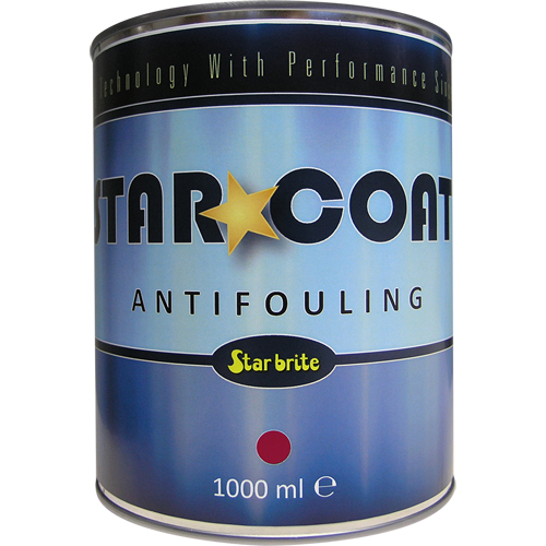 star*coat langzaam zelfslijpende antifouling rood 1000 ml