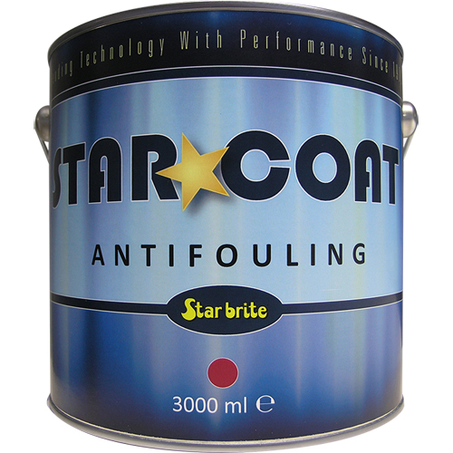 starbrite star*coat langzaam zelfslijpende antifouling rood 3000 ml