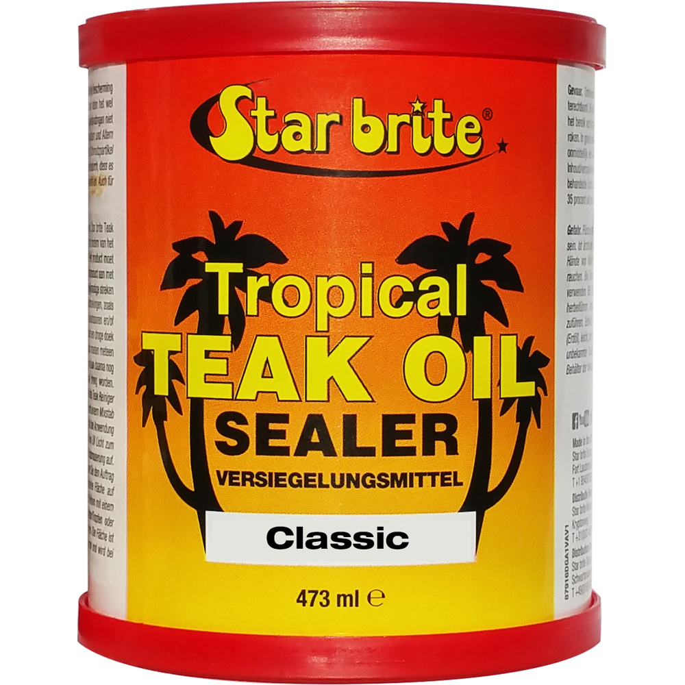 starbrite tropical teak oil sealer classic 473 ml